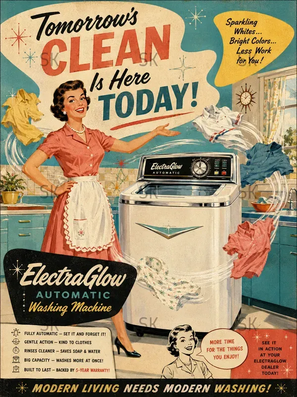 Cinematic 1950s Vintage Advertisements