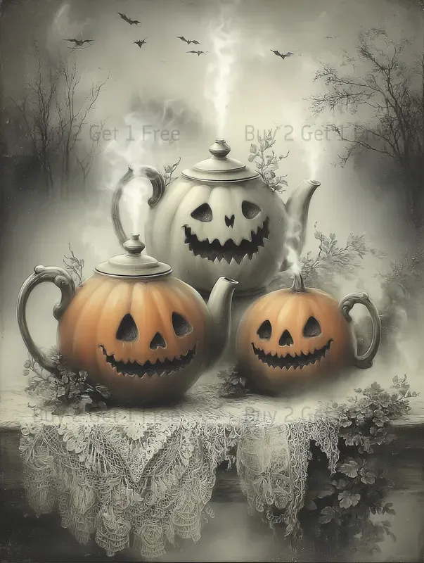 Gothic Halloween Tea Party Junk Journals