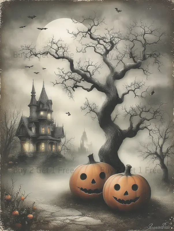 Gothic Halloween Tea Party Junk Journals