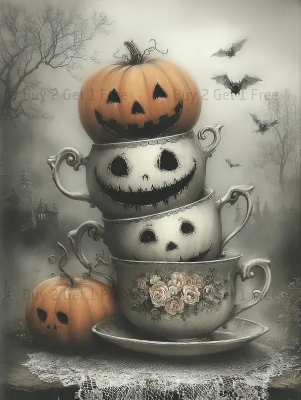 Gothic Halloween Tea Party Junk Journals
