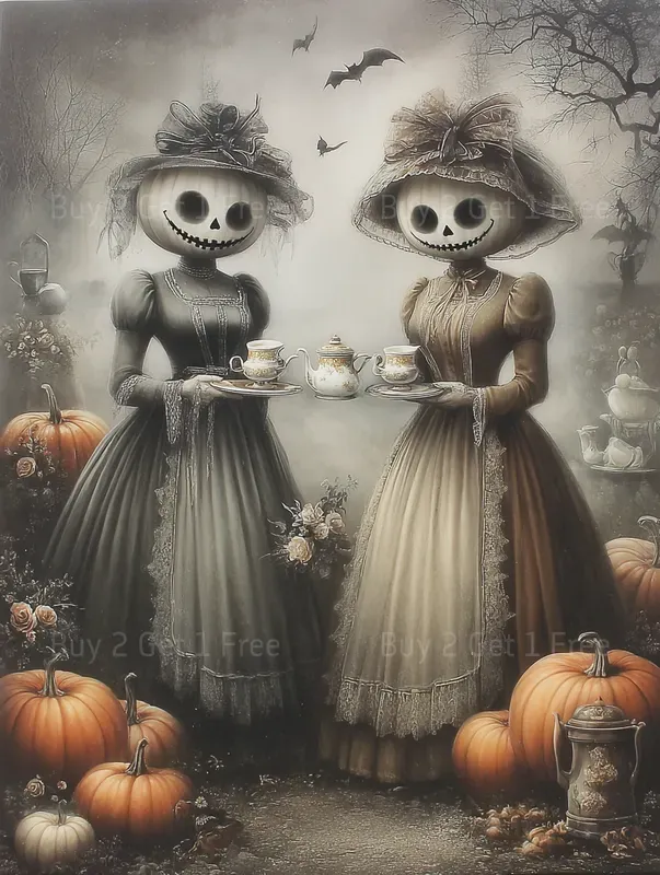 Gothic Halloween Tea Party Junk Journals