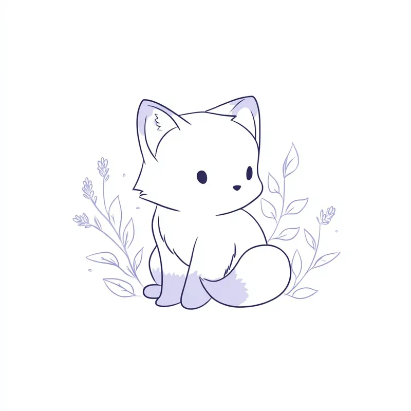 Cute Minimalist Animal Line Art