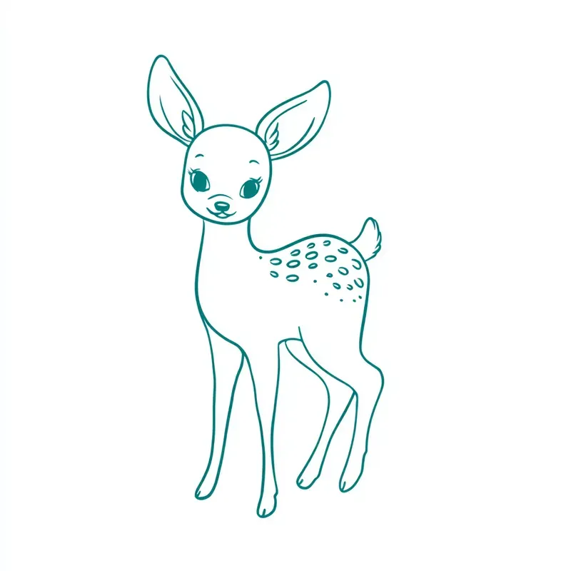 Cute Minimalist Animal Line Art