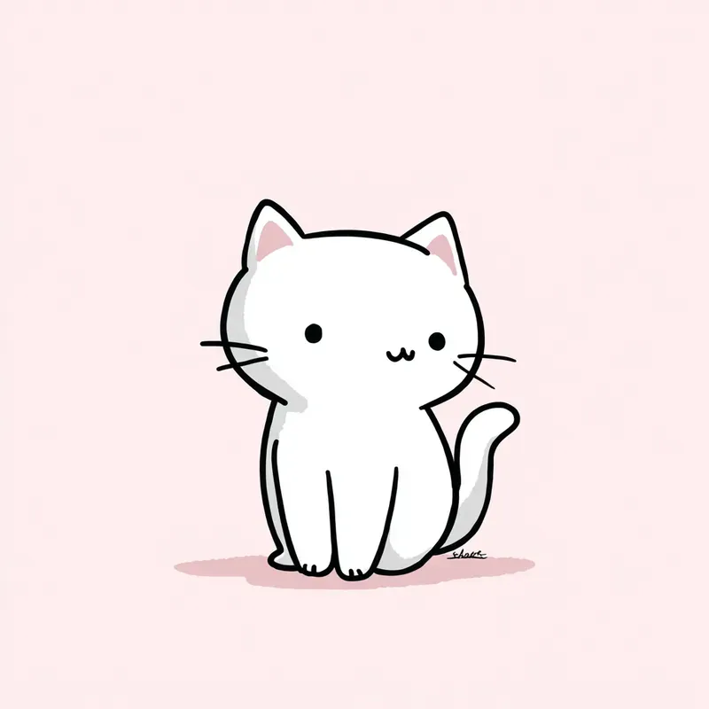 Cute Minimalist Animal Line Art
