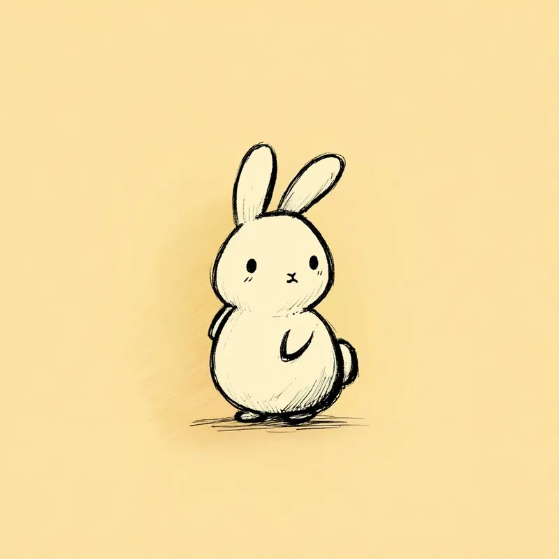 Cute Minimalist Animal Line Art
