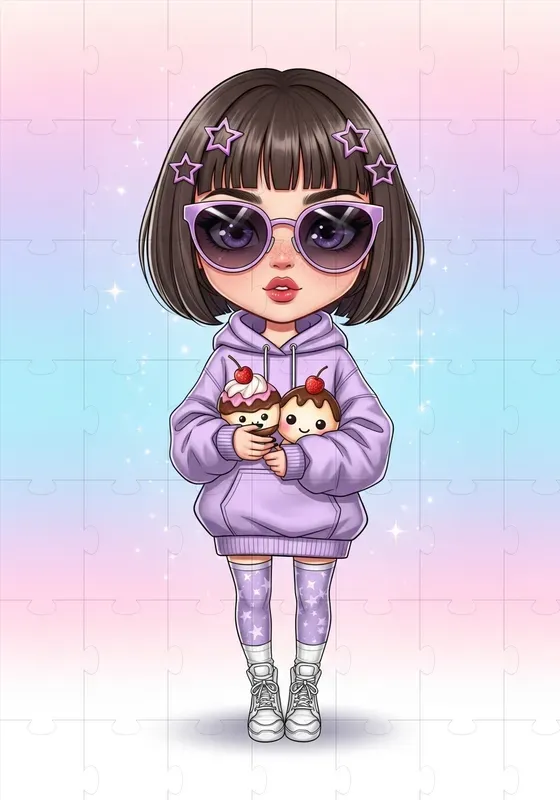 Pastel Fashion Chibi Characters