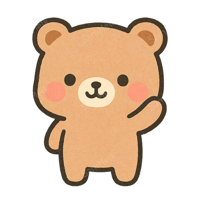 Kawaii Papercraft Sticker Illustrations