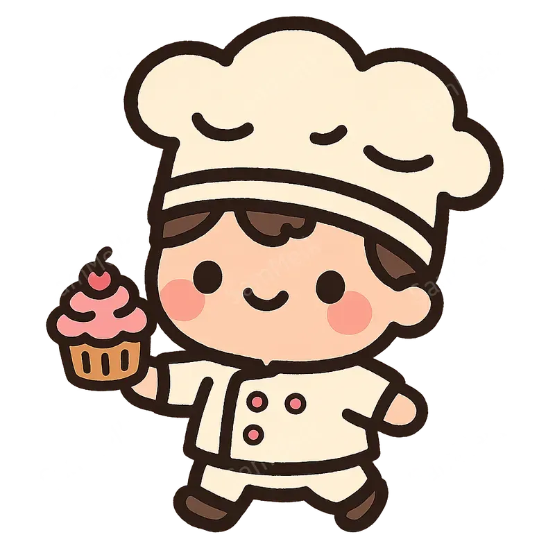 Kawaii Papercraft Sticker Illustrations