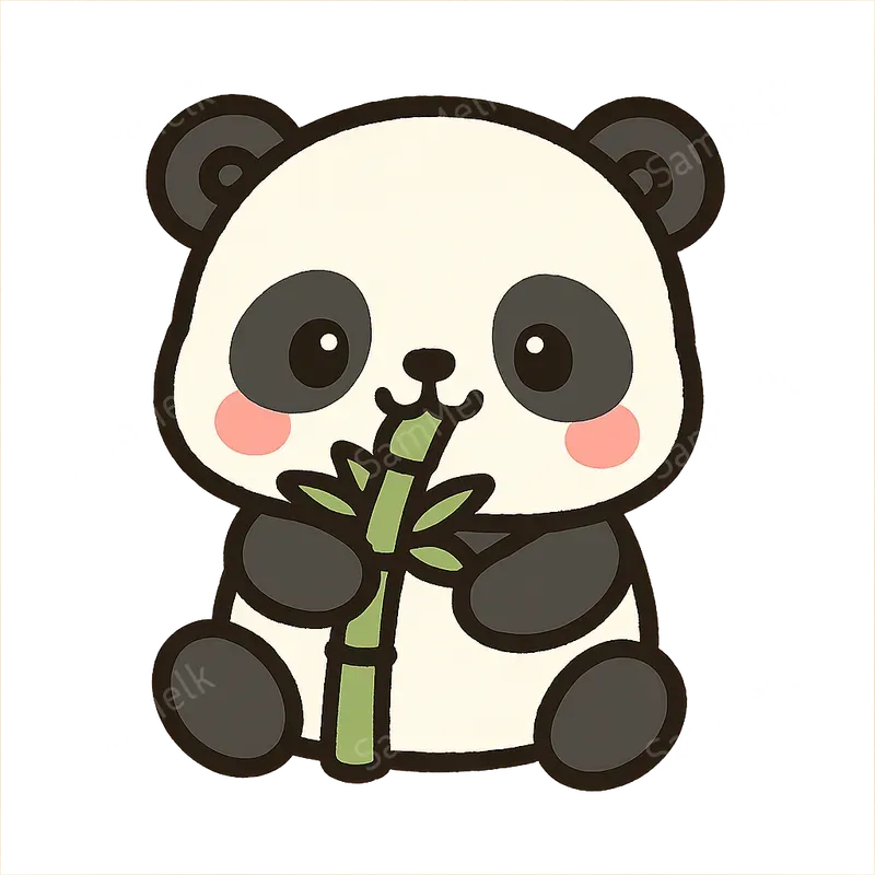 Kawaii Papercraft Sticker Illustrations