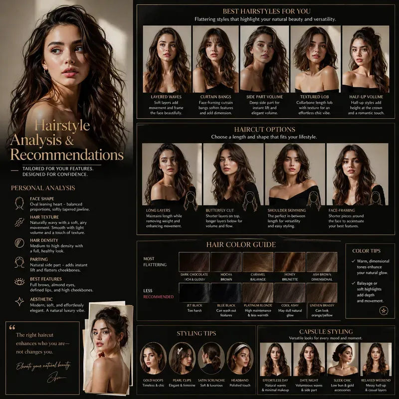 Personalized Hairstyle Analysis Boards