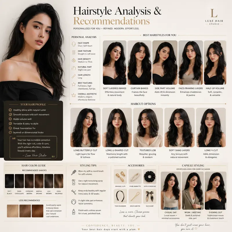 Personalized Hairstyle Analysis Boards