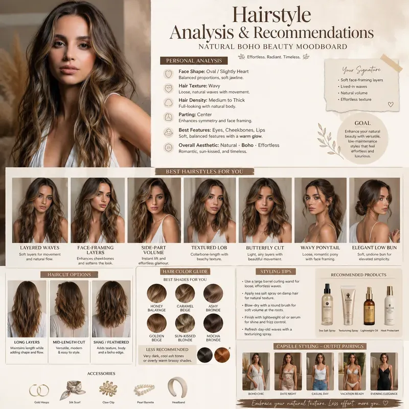 Personalized Hairstyle Analysis Boards