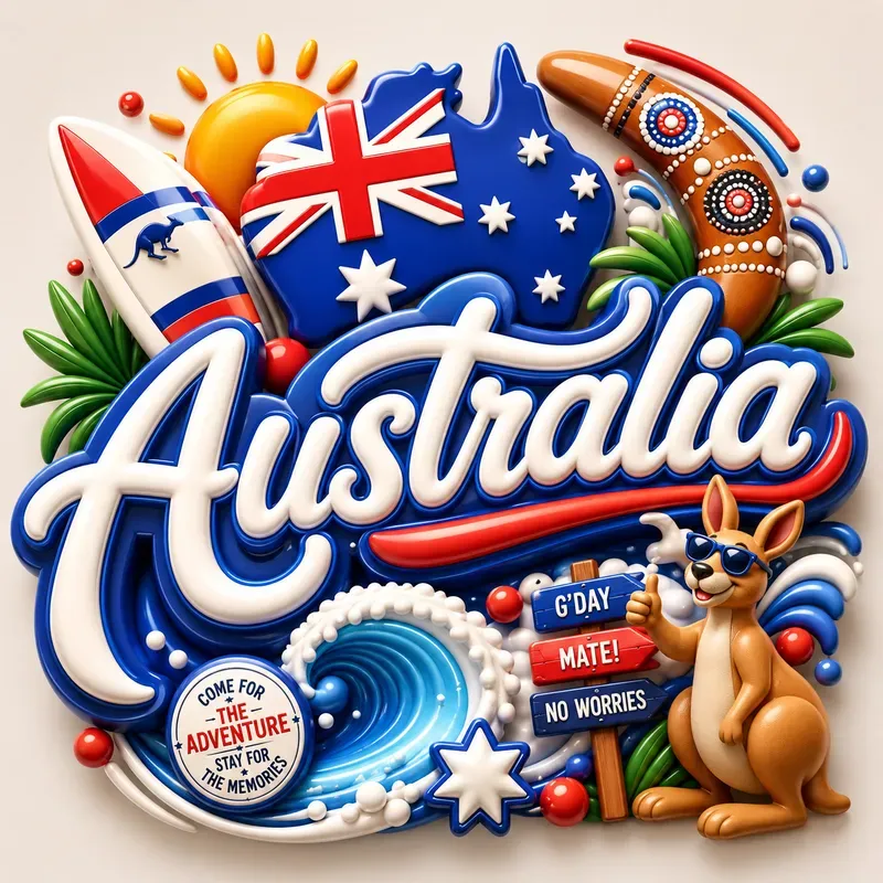 Global Pride 3D Country Lettering