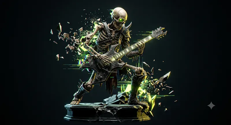 3D Glitch Art Sculptures