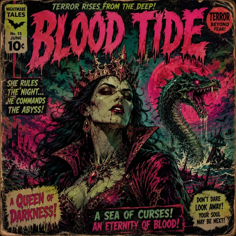Vintage Cosmic Horror Poster Generator