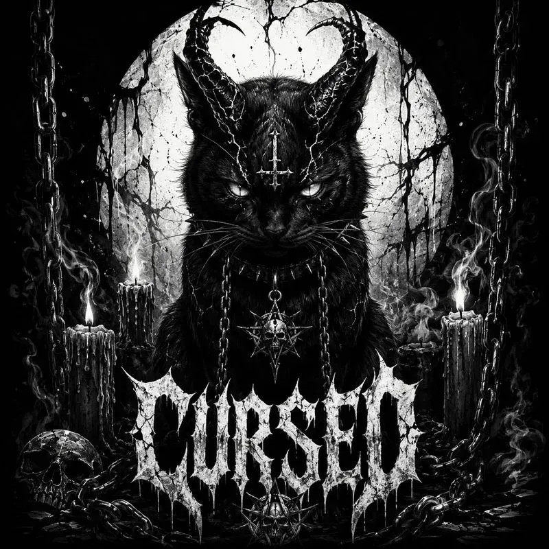 Dark Gothic Animal Horror Tshirt Art