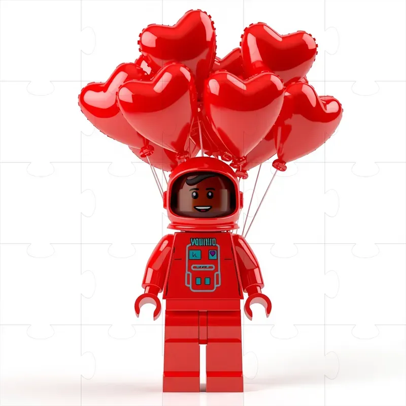 Valentine Lego Blocky Toys