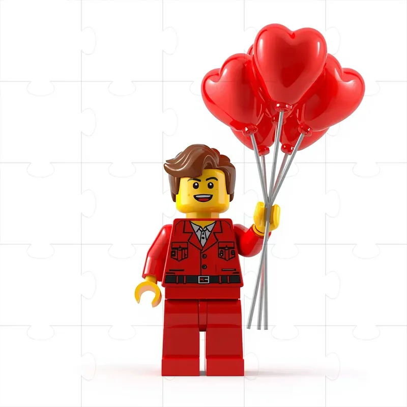 Valentine Lego Blocky Toys