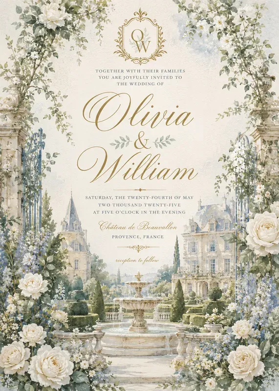 Garden Wedding Invitations