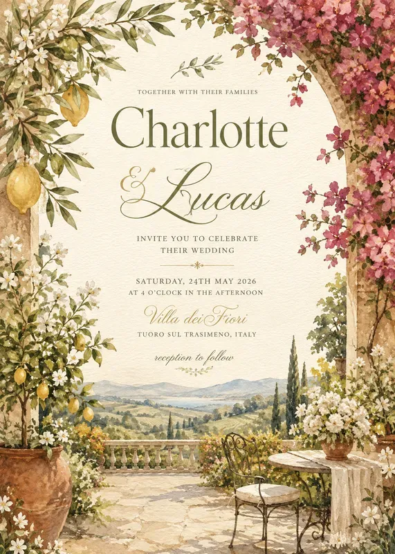 Garden Wedding Invitations
