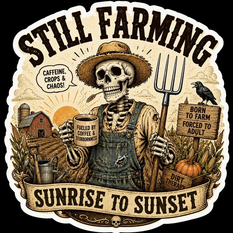 Funny Skeleton Professional Stickers