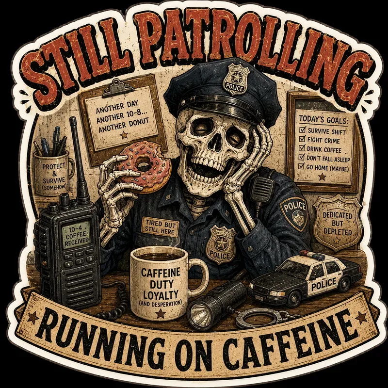 Funny Skeleton Professional Stickers