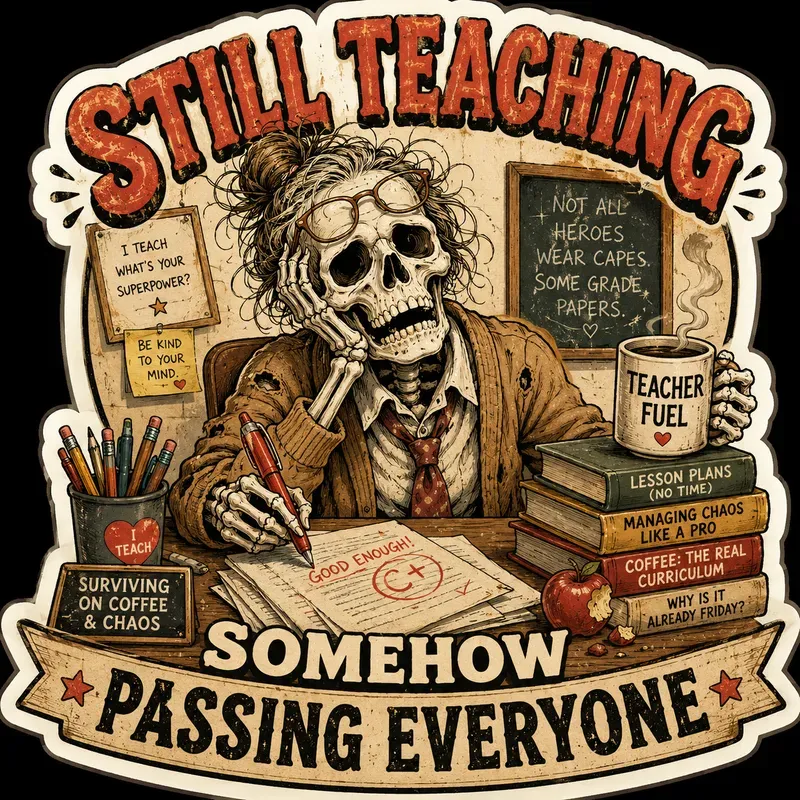 Funny Skeleton Professional Stickers