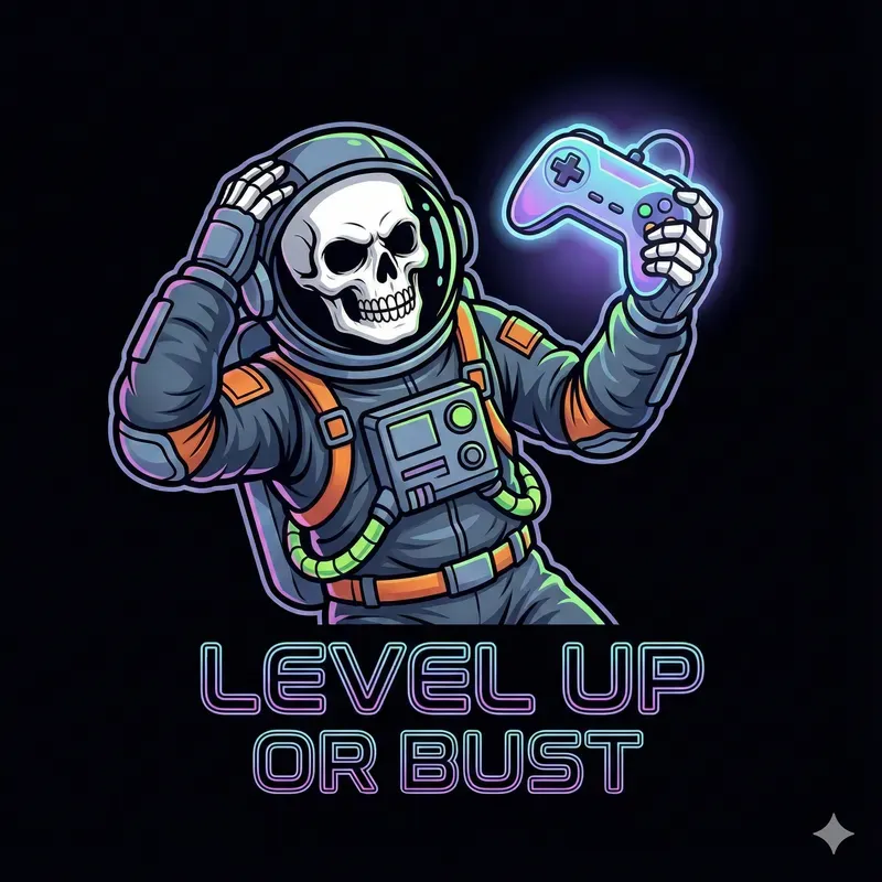 Stylized Skeleton Gamer Logos
