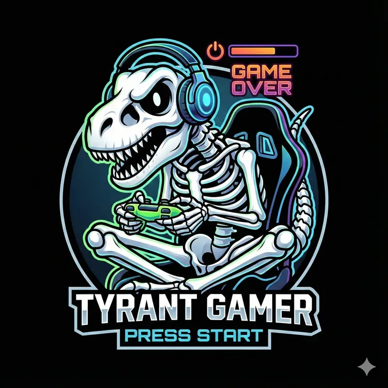 Stylized Skeleton Gamer Logos