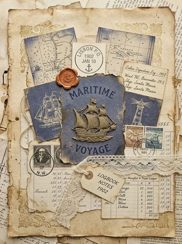 Vintage Junk Journal Ephemera Sheets