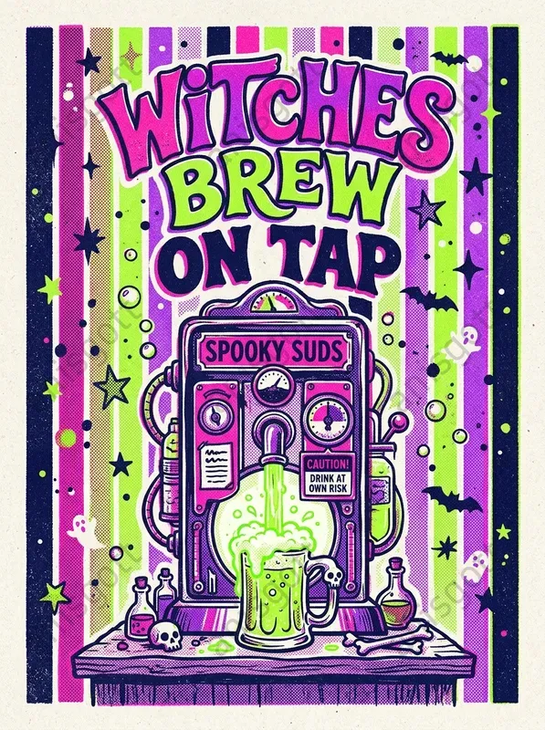 Spooky Retro Halloween Poster Prints