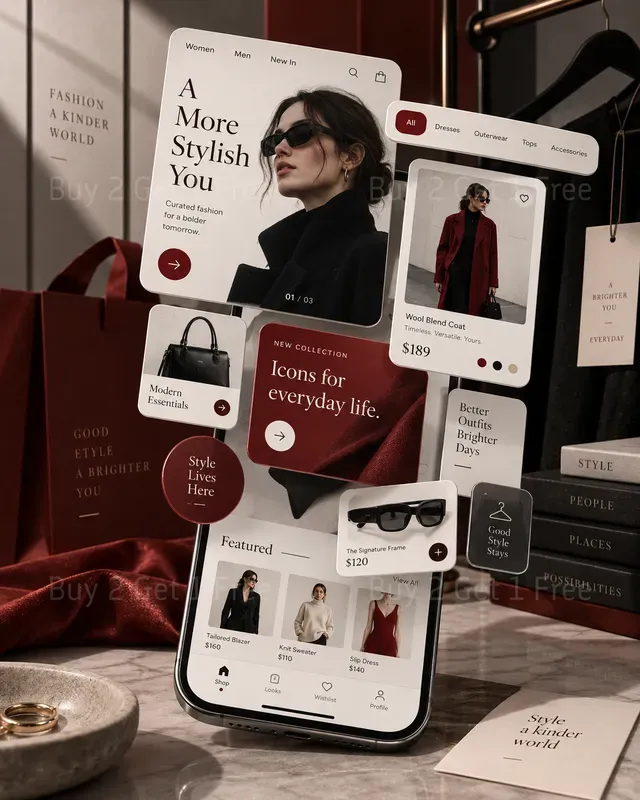 Phone UI Mockups