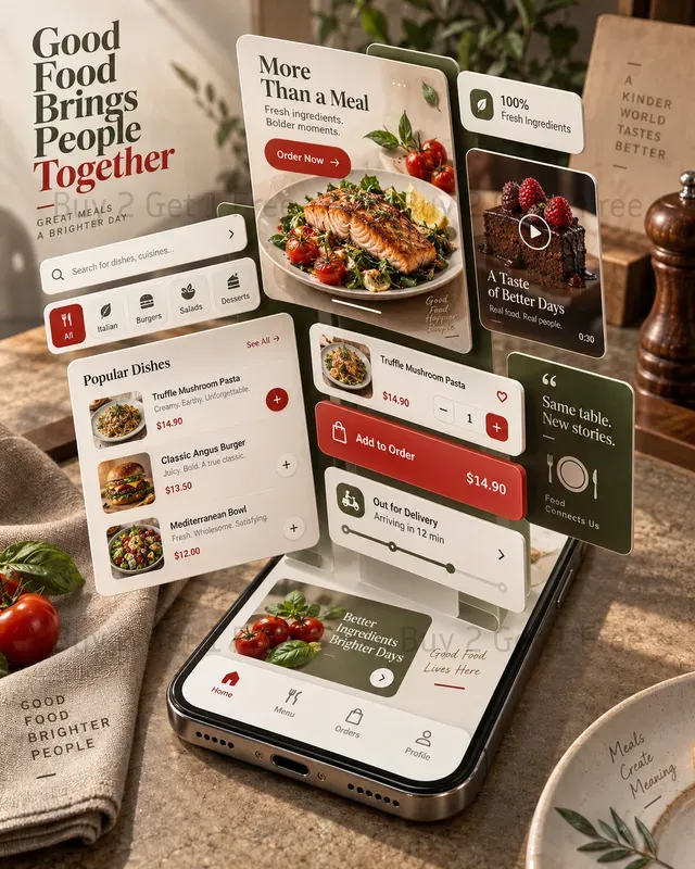 Phone UI Mockups