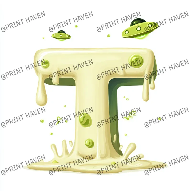 Melting Alien Letters