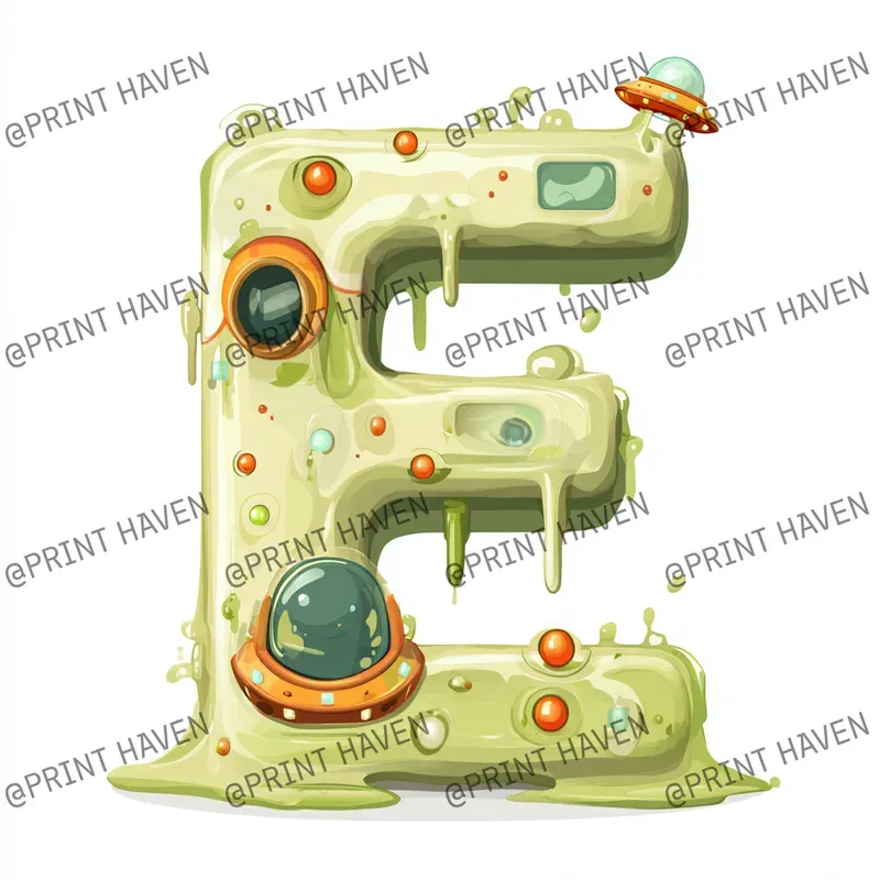 Melting Alien Letters