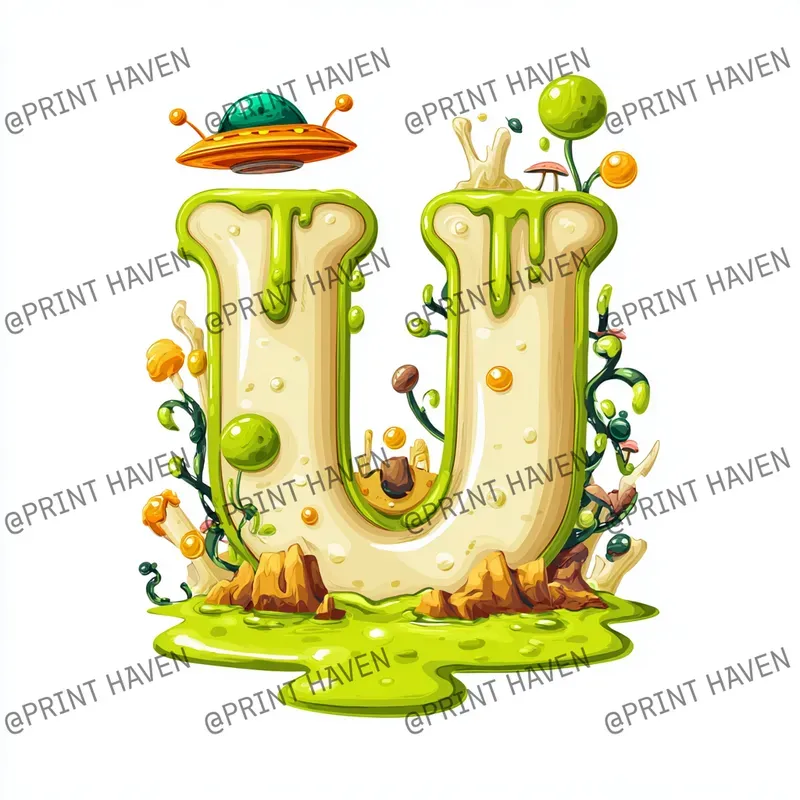 Melting Alien Letters