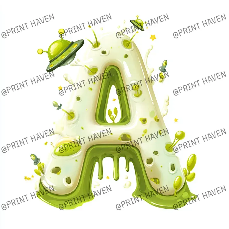 Melting Alien Letters