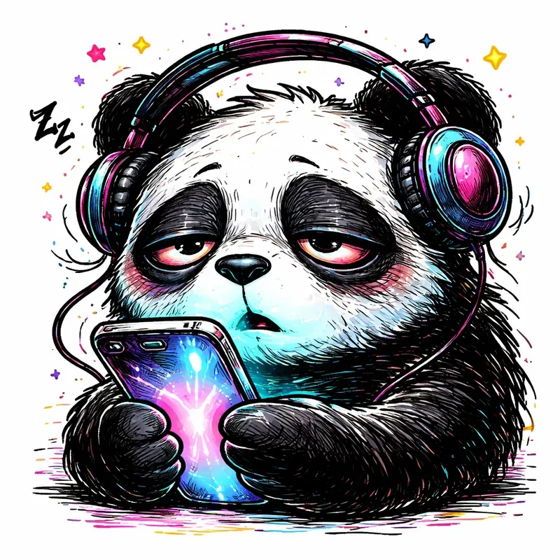 Sleepy Pop Art Animal Illustrations