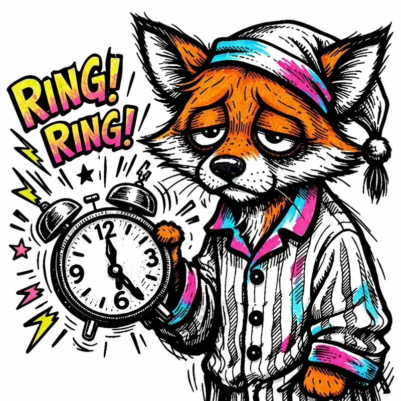 Sleepy Pop Art Animal Illustrations