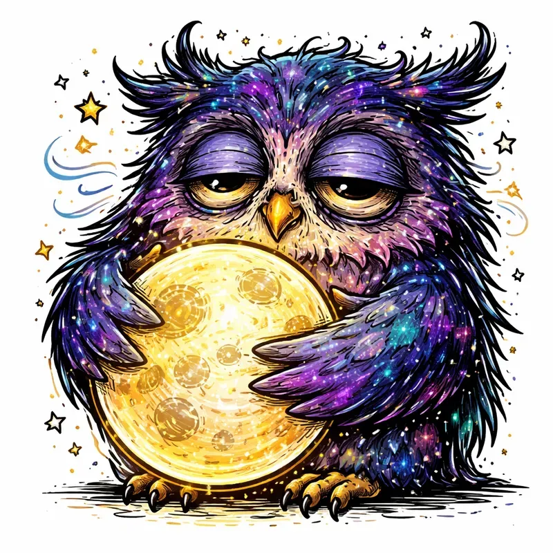 Sleepy Pop Art Animal Illustrations
