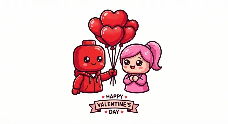 Lego Valentine Couple Logos