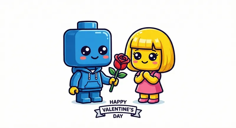 Lego Valentine Couple Logos