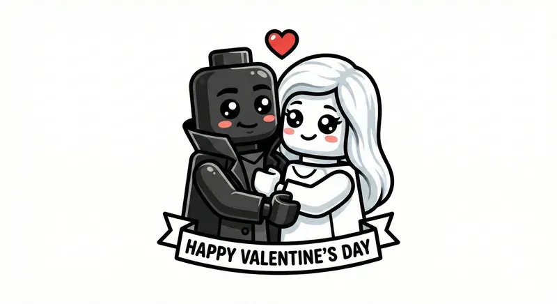 Lego Valentine Couple Logos