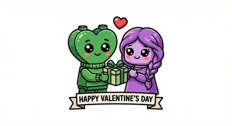 Lego Valentine Couple Logos