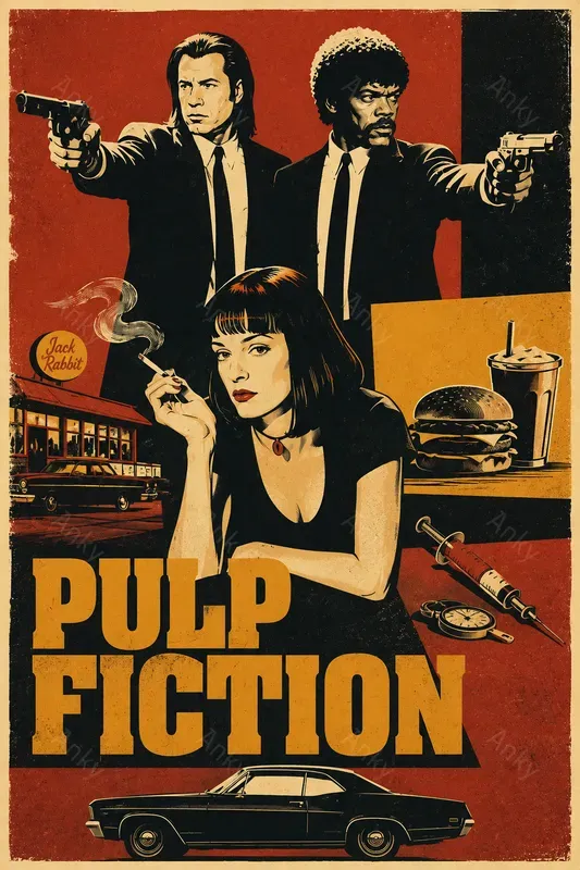 Retro Minimalist Movie Posters