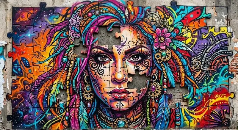 Psychedelicpunk Puzzle Portraits