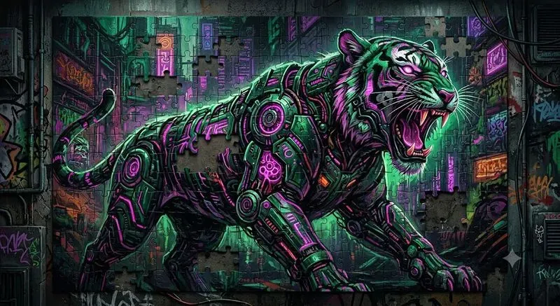 Psychedelicpunk Puzzle Portraits