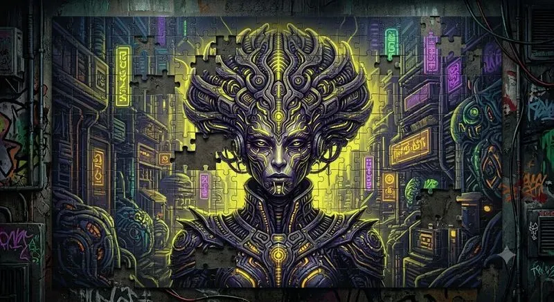 Psychedelicpunk Puzzle Portraits