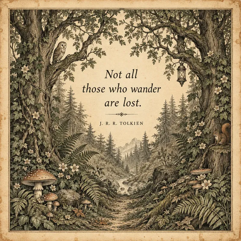 Antique Literary Quote Illustrations