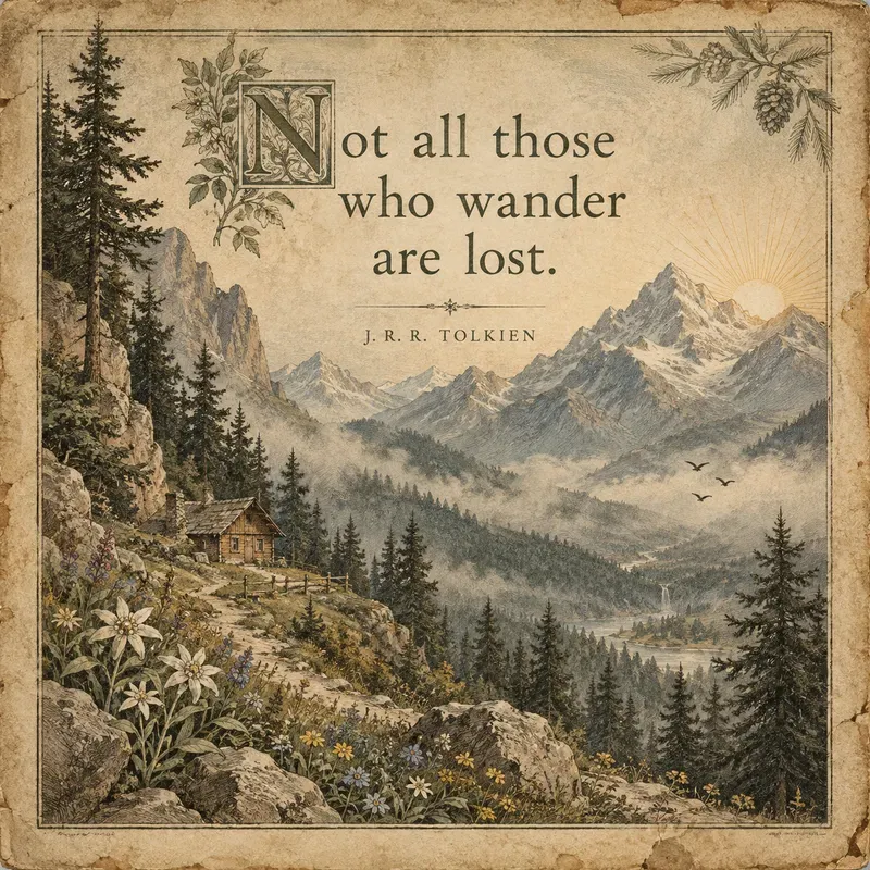Antique Literary Quote Illustrations